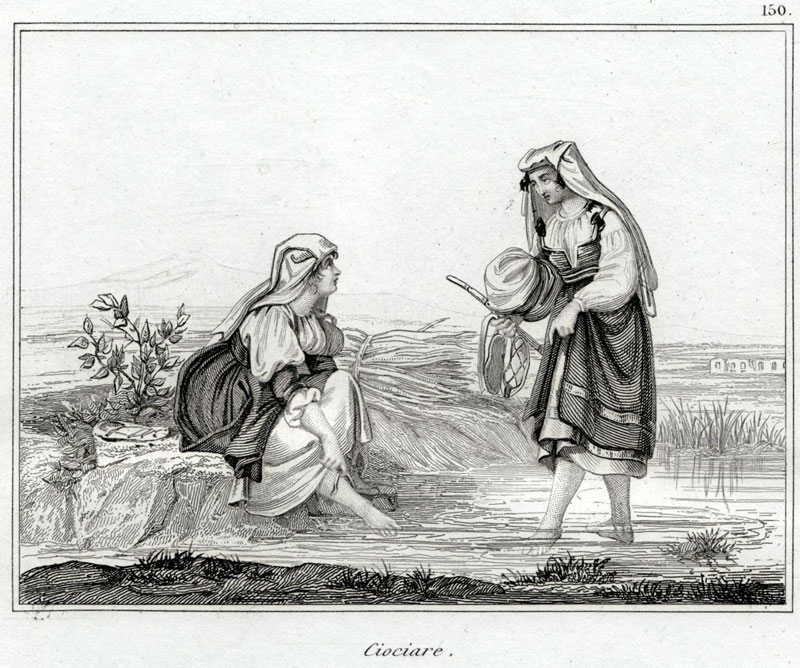 Le Ciociare; incisione (1836).