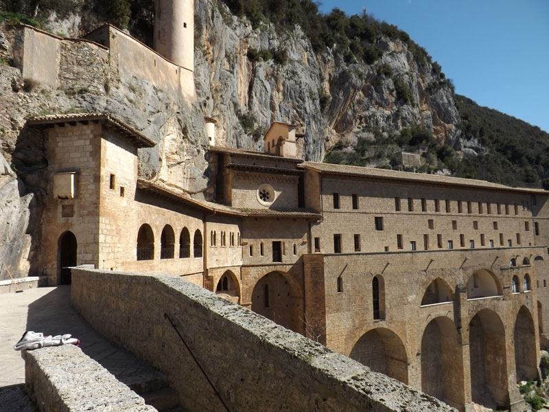 Subiaco - Il Sacro Speco, veduta generale.